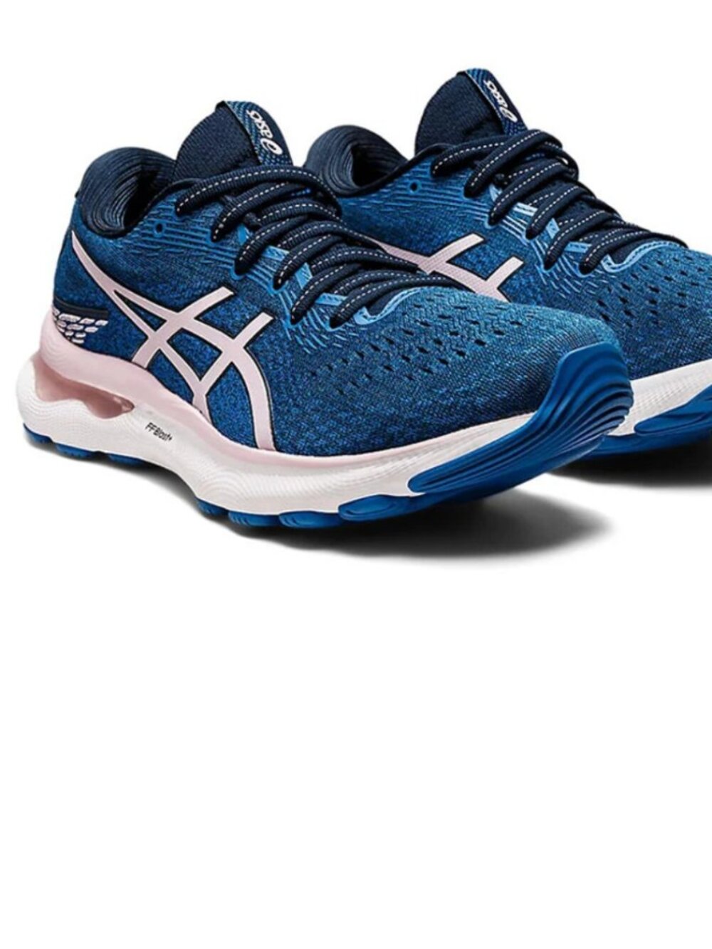 asics Gel-Nimbus 24 FF Blast French Blue Barely Rose Womens 8 US Medium 39